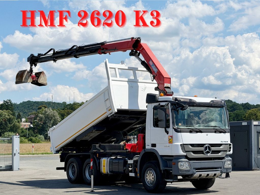 Mercedes-Benz ACTROS 3336* KIPPER 5,10 m + KRAN/FUNK * 6x4 kiper - Autoline