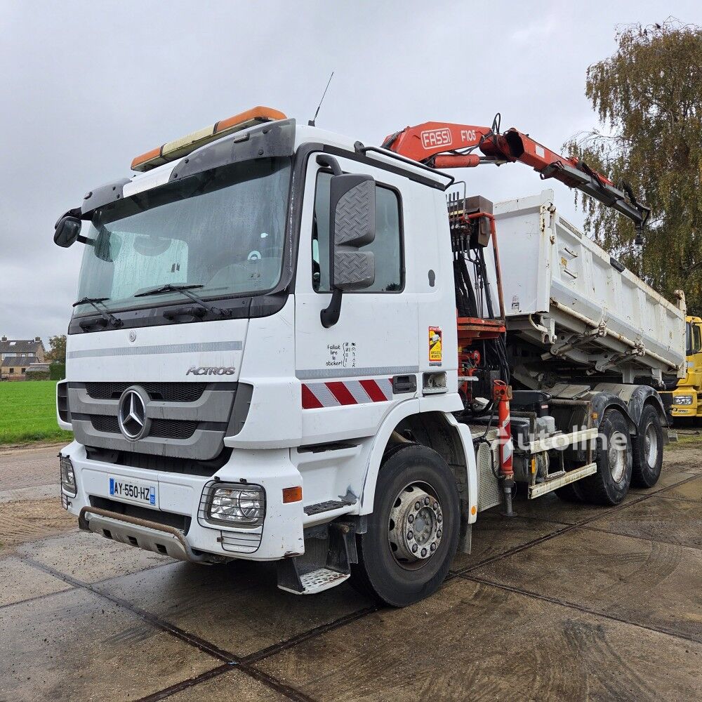 Mercedes-Benz ACTROS 3341 6X4 TIPPER CRANE FASSI F105 dump truck for sale | Autoline UG Mercedes-Benz ACTROS 3341 6X4 TIPPER CRANE FASSI F105 dump truck - Autoline