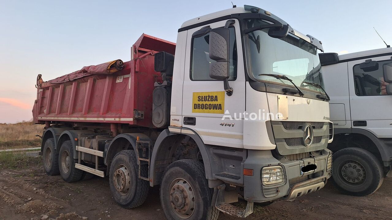 Mercedes-Benz ACTROS 4141 8X6 WYWROTKA TRÓJSTRONNA Z BORDMATIKIEM volquete