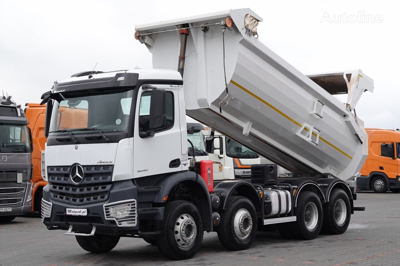 camion-benne Mercedes-Benz AROCS 3240 / 8x4 / WYWROTKA TYLNOZSYPOWA / ŁADOWNOŚĆ: 19500 KG /