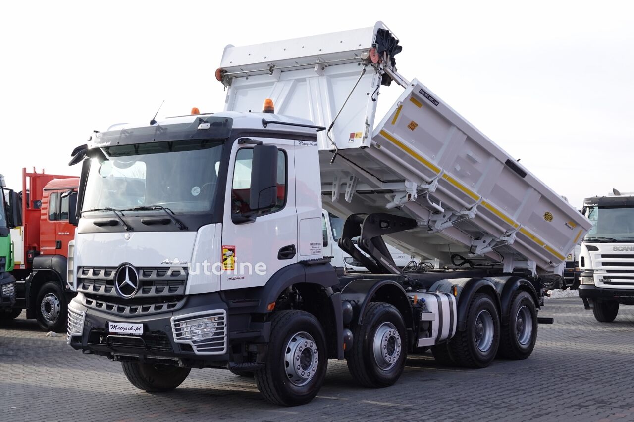 Mercedes-Benz AROCS 3243 / 8x4 / WYWROTKA / HYDROBURTA / BORDMATIC / MEILLER K dump truck