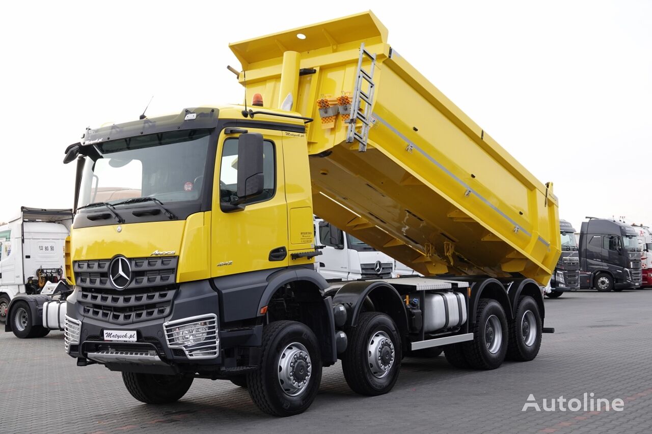 Mercedes-Benz AROCS 4142 / 8x8 / AUTOMAT  / TYLNOZSYP / OPONY 100% / EURO 6 tippelad lastbil