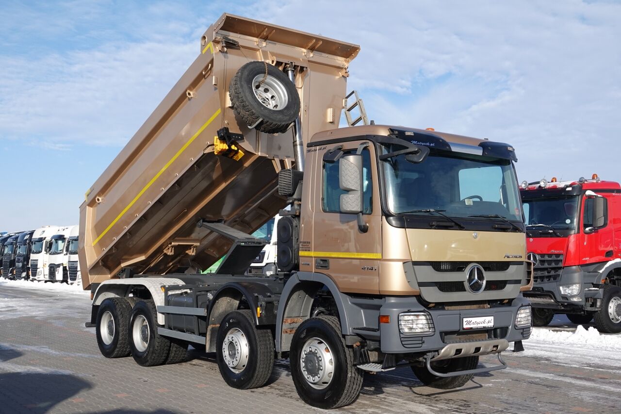 camião basculante Mercedes-Benz AROCS MP3 / 4141 / 8X6 / WYWROTKA TYLNOZSYPOWA / MEILLER -KIPPER