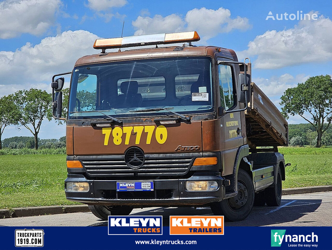 Mercedes-Benz ATEGO 815 manual 3 way tipper Muldenkipper