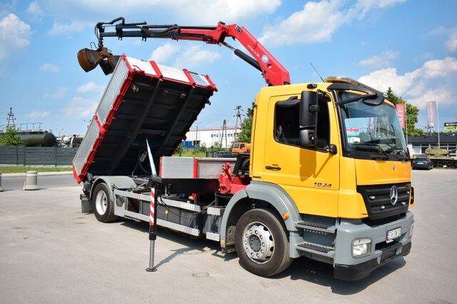 Mercedes-Benz AXOR 1824 4x2 HMF 975 Euro 5 Rotator Kipper Cran volquete