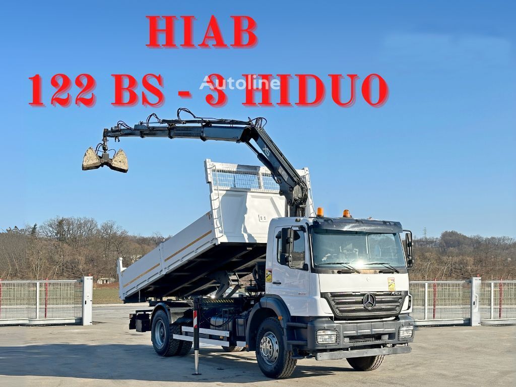 自卸车 Mercedes-Benz AXOR 1828*HIAB 122 BS-3 HIDUO + FUNK *TOPZUSTAND