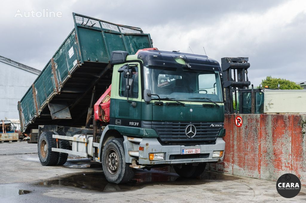 Mercedes-Benz Actros 1931 tipper HMF 1110 2 hydraulics dump truck