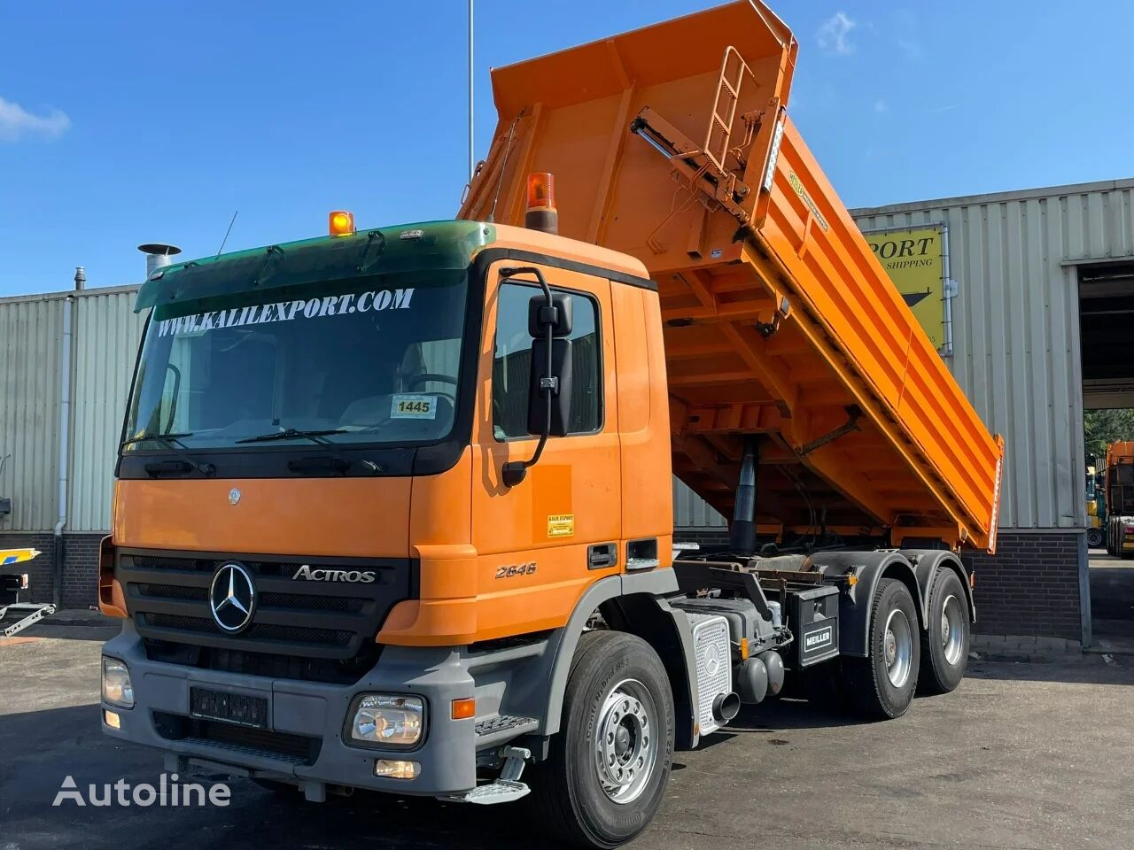 شاحنة قلابة Mercedes-Benz Actros 2646 MP2 Kipper 6x4 V6 EPS Full Steel Suspension German T