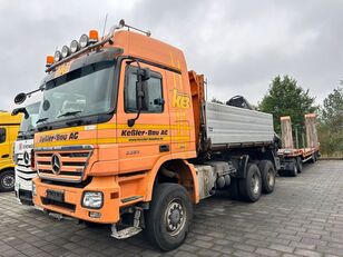 autobasculantă Mercedes-Benz Actros 3351 Tipper + crane Hiab 166 ES 5 6x6