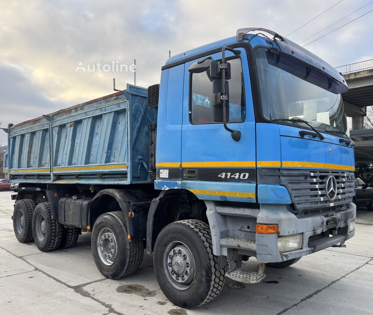 Mercedes-Benz Actros 4140 8x6, Big axles dump truck