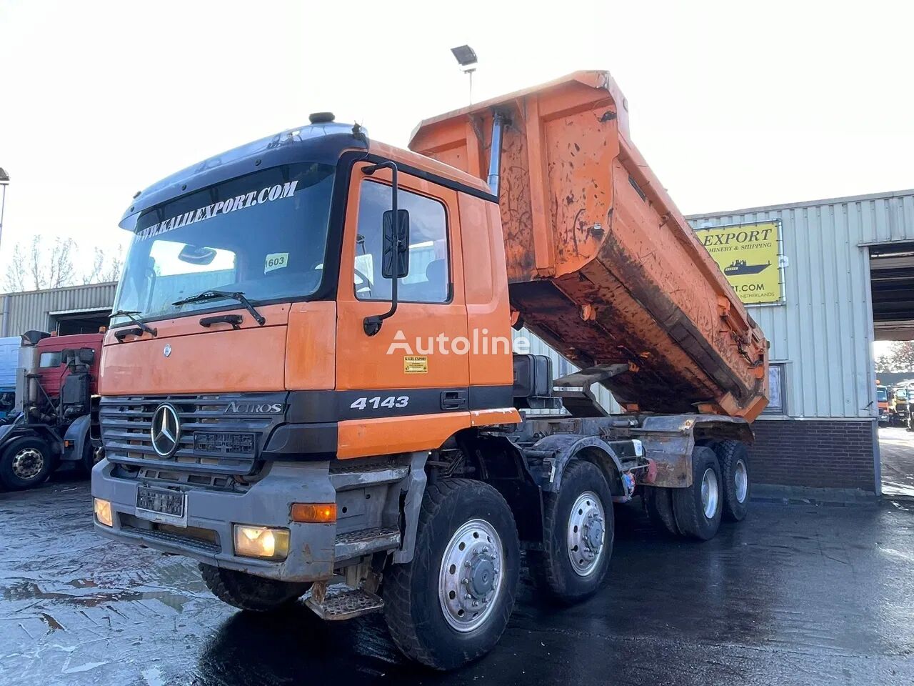 камион кипер Mercedes-Benz Actros 4140 Kipper 8x8 Manuel Gearbox Big Axle's Full Spring V6