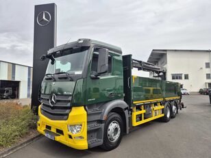 sklápač Mercedes-Benz Antos 2542 LL 6x2 Baustoffpritsche Kran Hiab 177