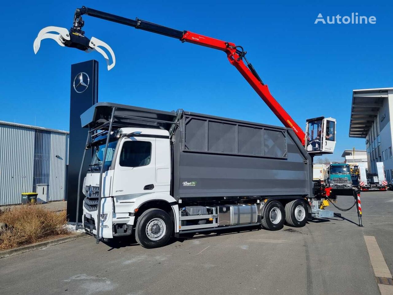 Mercedes-Benz Arocs 2751L HAD + Q170L (11,5m!) -EBERT-Fäll-LKW dump truck