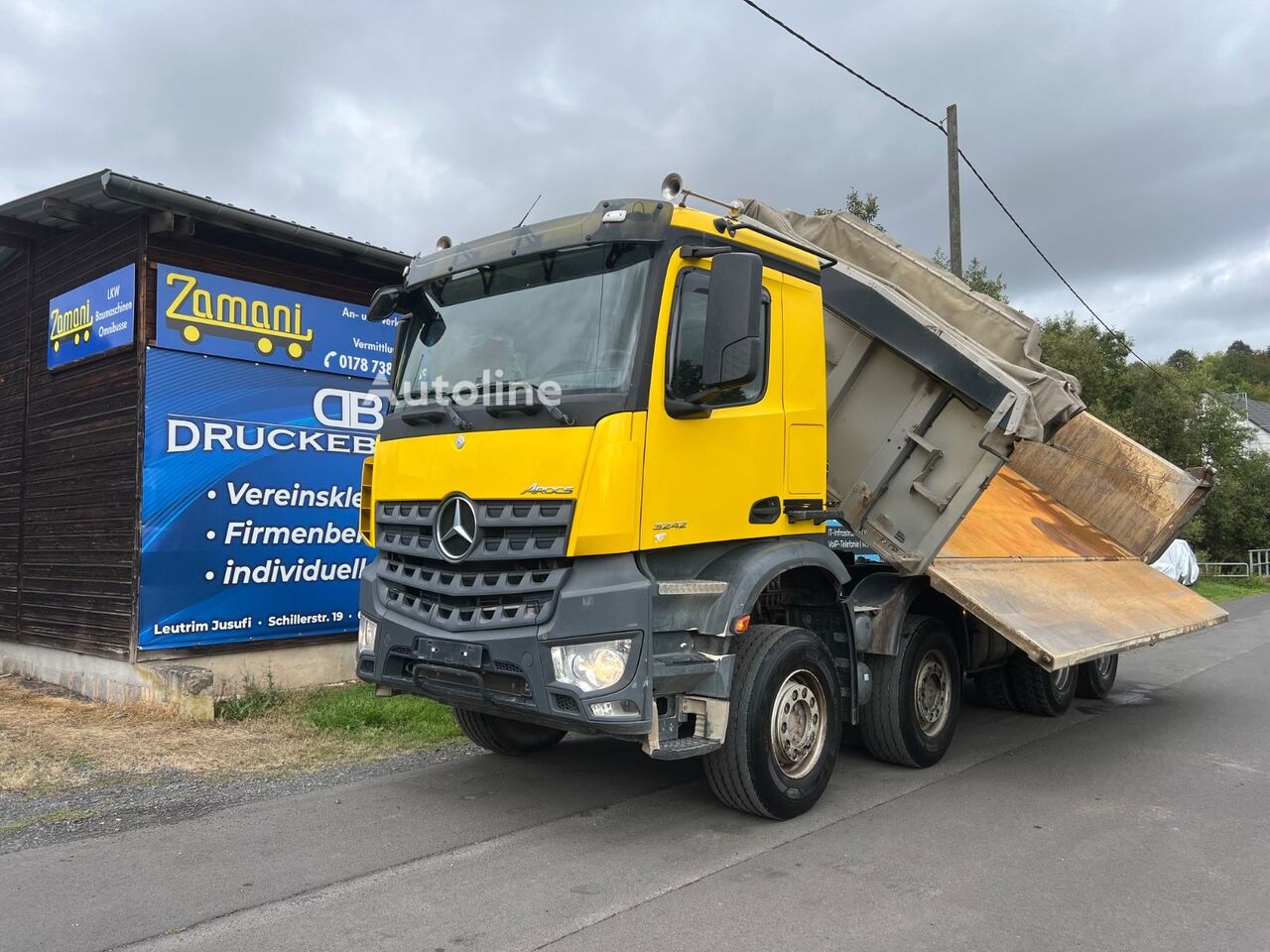 Mercedes-Benz Arocs 3242 /BORDMATIK/E-Verdeck kipper - Autoline