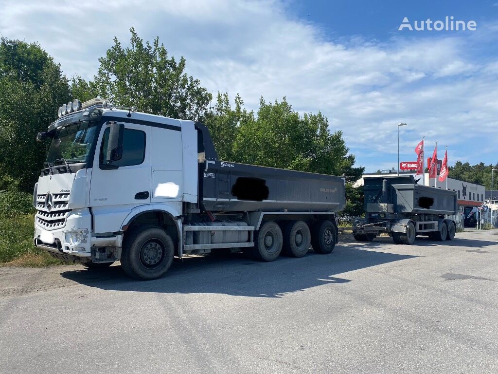 Mercedes-Benz Arocs 3252 billenős teherautó + billenős pótkocsi