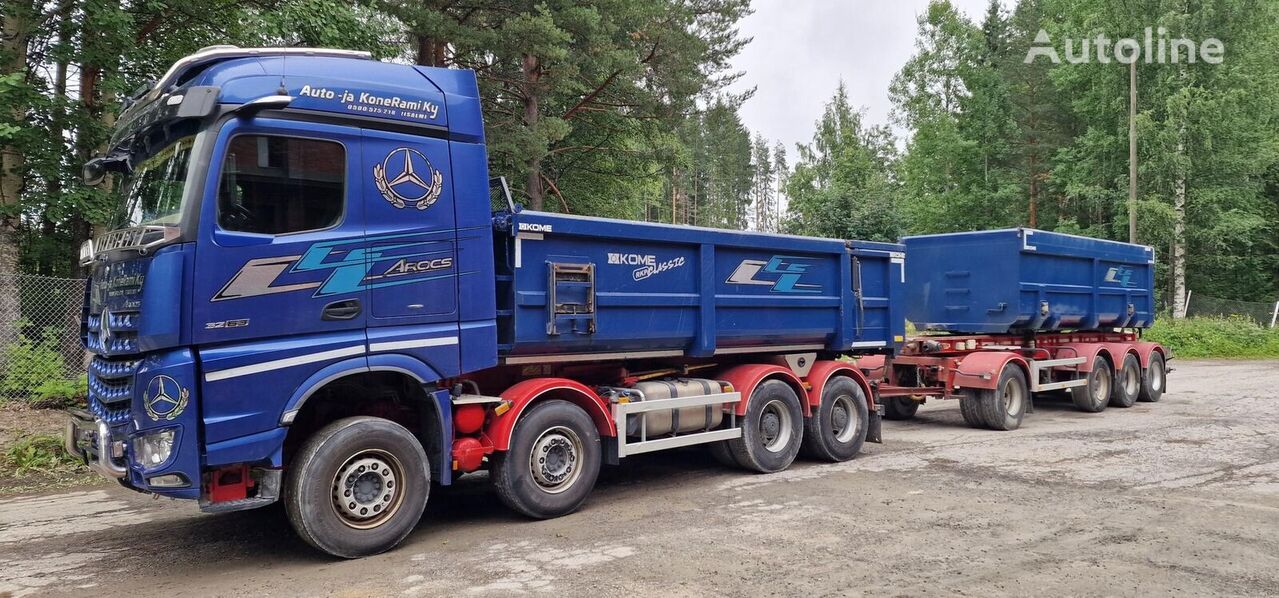 Mercedes-Benz Arocs 3263 dump truck + dump trailer