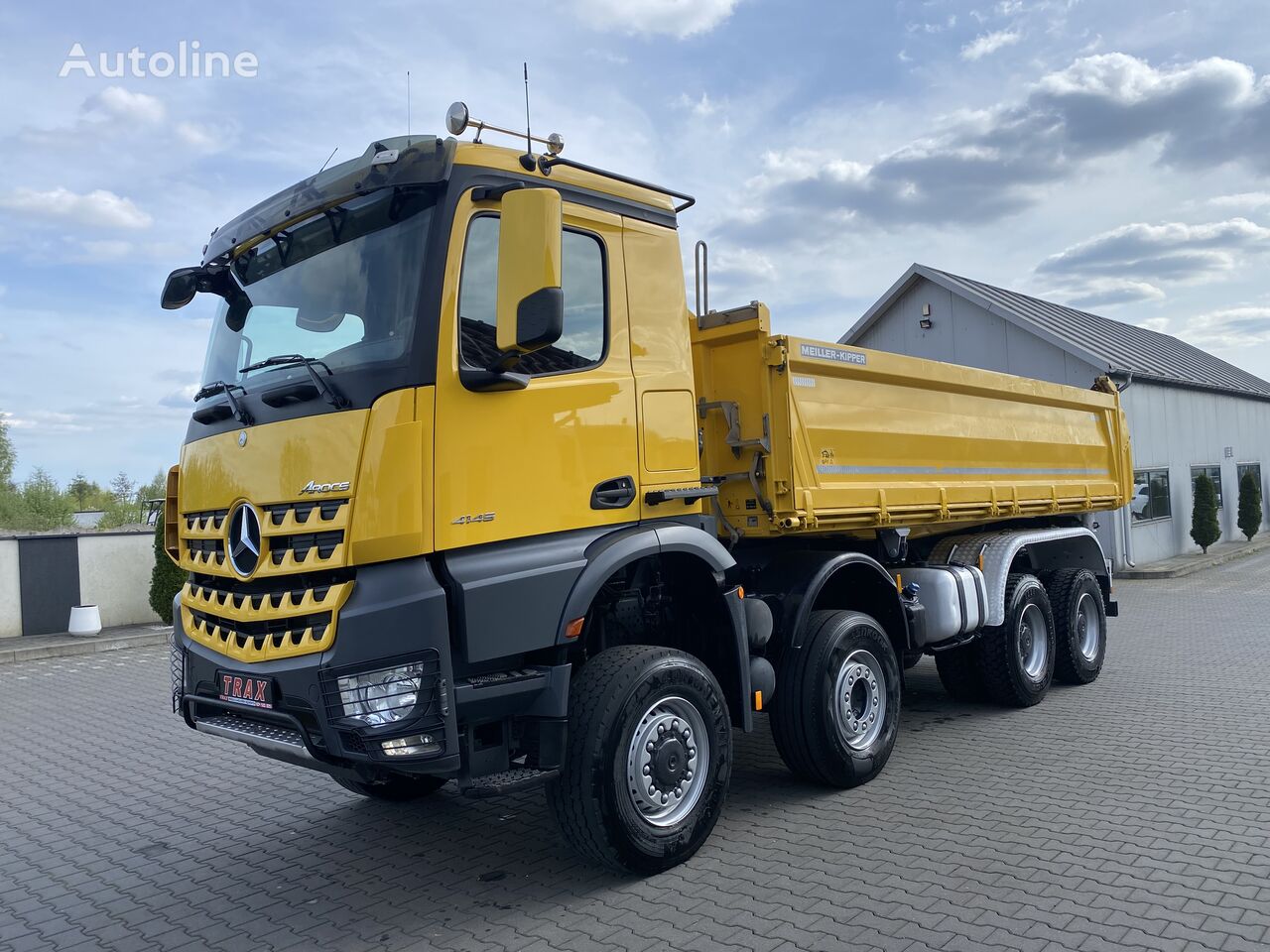 camion-benne Mercedes-Benz Arocs 4145 wywrot 8x6 DMC 34000 kg, Meiller Kipper, ZWOLNICE