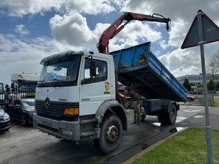 Mercedes-Benz Atego 1823 4X2 + FASSI F110A.21 + TIPPER - MANAUL GEAR - HUB RED Muldenkipper