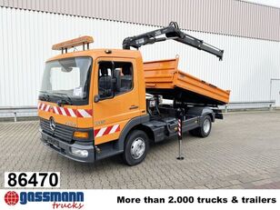 Mercedes-Benz Atego 815 K 4x2 mit Kran Hiab 055 B-1 CL dump truck