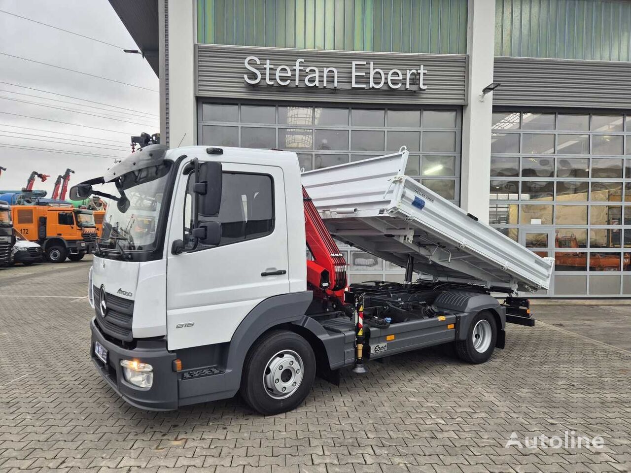 kallur Mercedes-Benz Atego 818 KK Kipper+Kran+Funk+Greifersteuerung