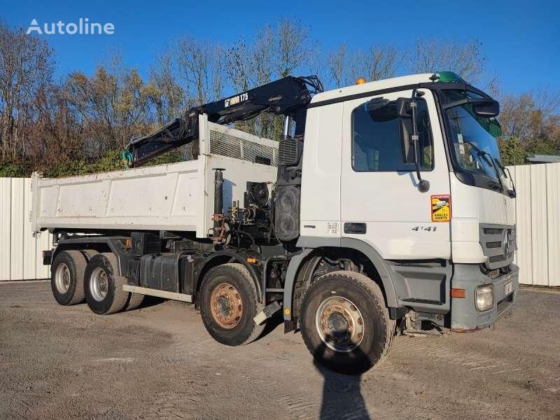 camion-benne Mercedes-Benz GRUE ACTROS 4141 8X4