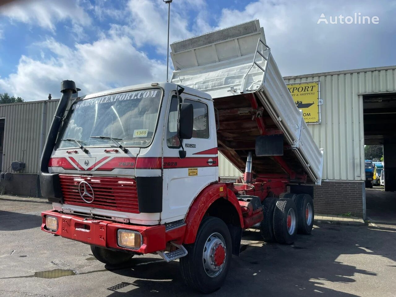 Mercedes-Benz SK 2628 Kipper 6x6 V8 Big Axle's Auxilery ZF Top Condition Muldenkipper