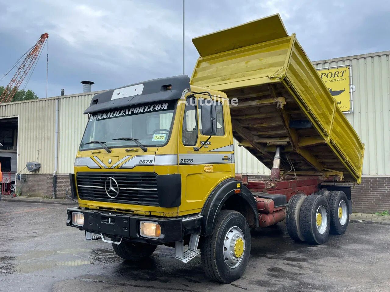 Mercedes-Benz SK 2628 Kipper 6x6 V8 Big Axle's Auxilery ZF Top Condition dump truck