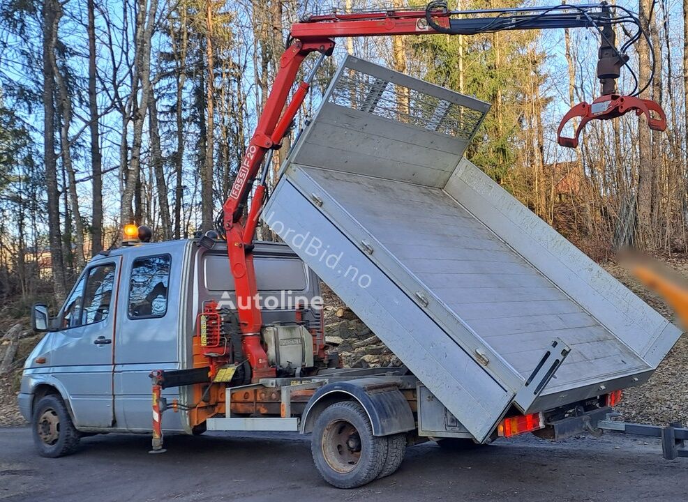 Mercedes-Benz SPRINTER 413cdi *DUMPEP + crane FASSI F20 + GRAB *MANUAL volquete - Autoline