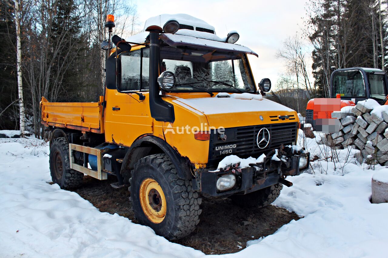 самосвал Mercedes-Benz UNIMOG U1450 *4x4 *MANUAL *FULL STEEL *DUMPER *VIDEO