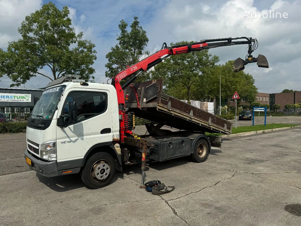 самосвал Mitsubishi Canter KIPPER + FASSI CRANE F38 + REMOTE CONTROL + 5TH AND 6TH F