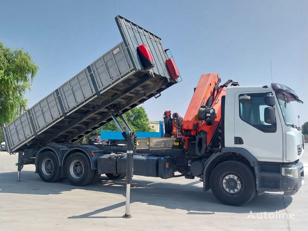 Renault 320 6×4 PALFINGER PK 29002 volquete