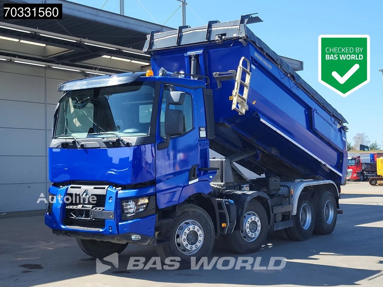 Renault C 480 C 8X4 16m3 Meiller tipper Full Steel suspension Big-Axle E dump truck - Autoline