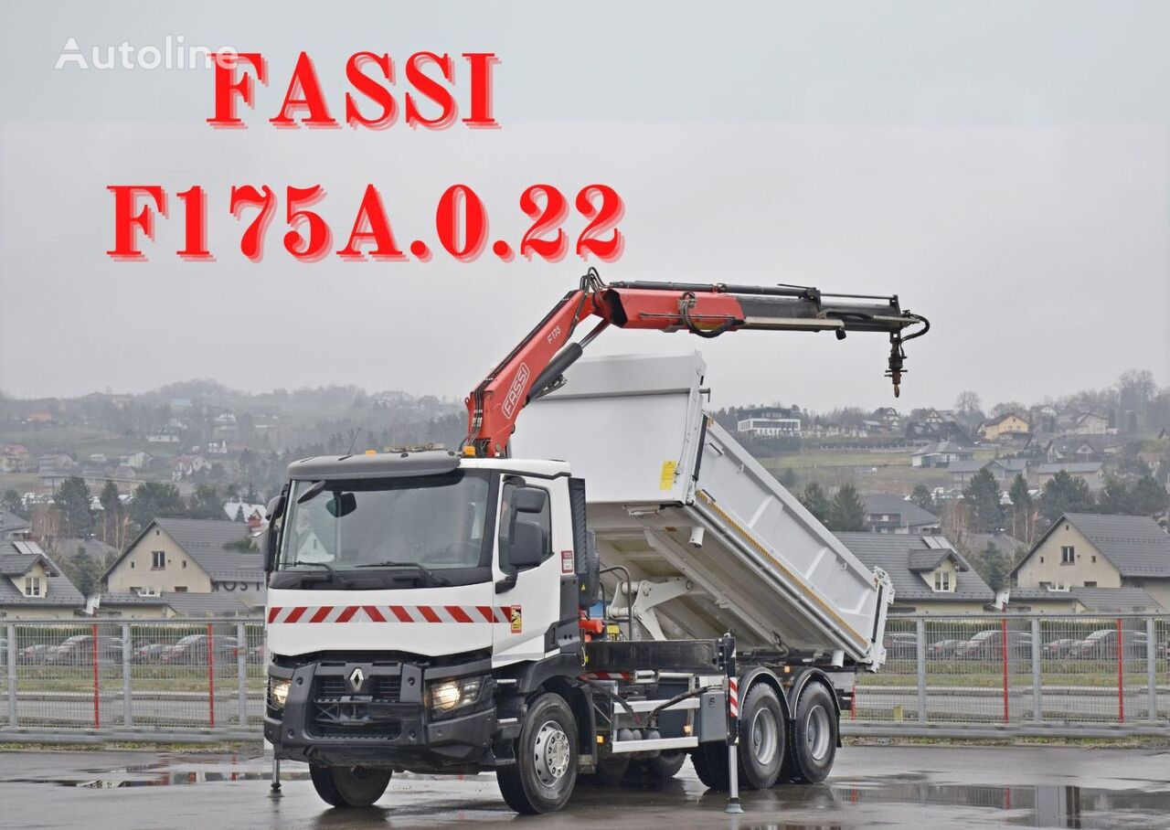 самосвал Renault C380 *KIPPER 5,10 m* FASSI F175A.0.22+FUNK /6x4