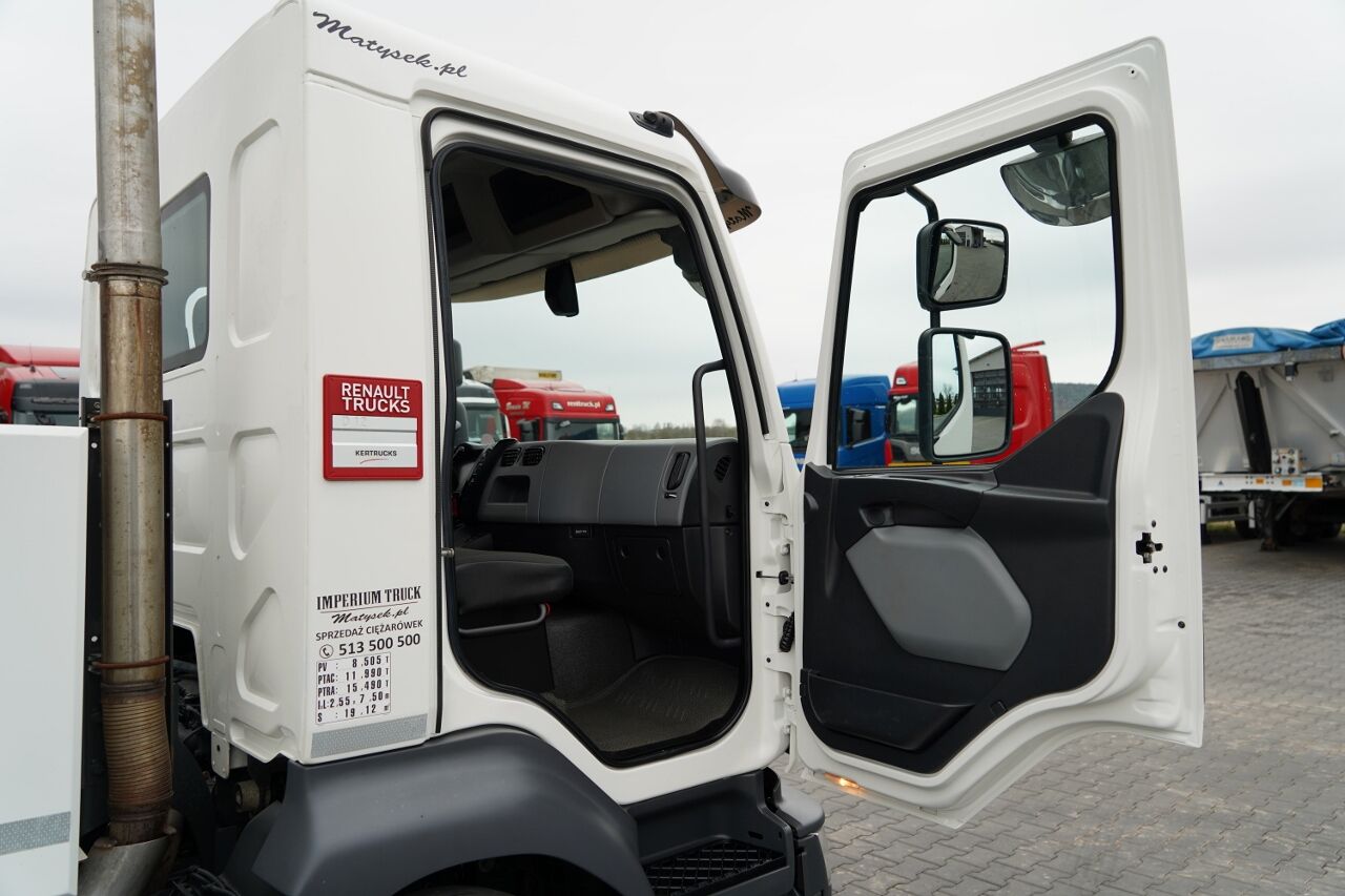 Renault D12  / WYWROTKA 3 STRONNA / HYDROBURTA / HDS HIAB 077 BS2  / ROT