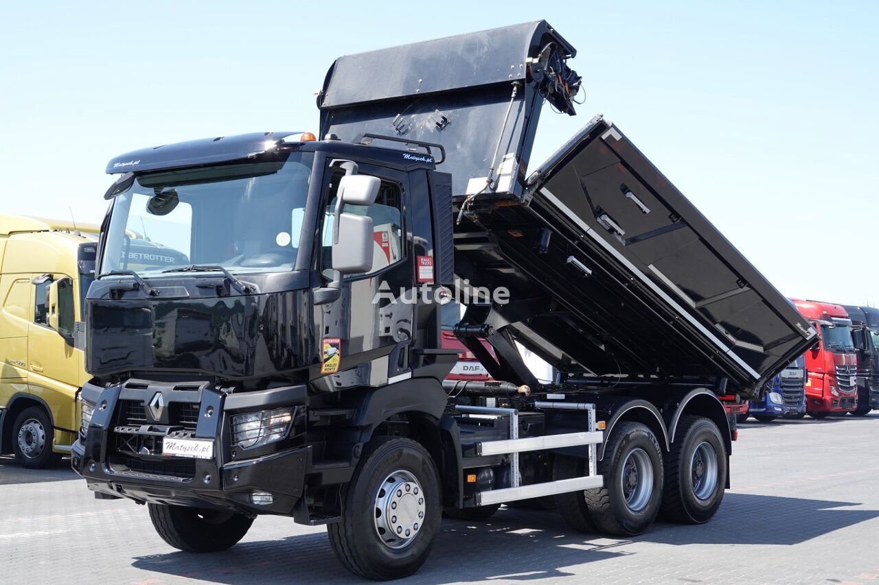 camion ribaltabile Renault  K 380 2 way Bordmatic tipper 6x4