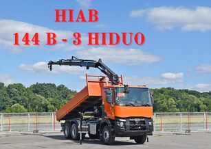 самосвал Renault K 430 * HIAB 144 B-3 HIDUO + FUNK / 6x4