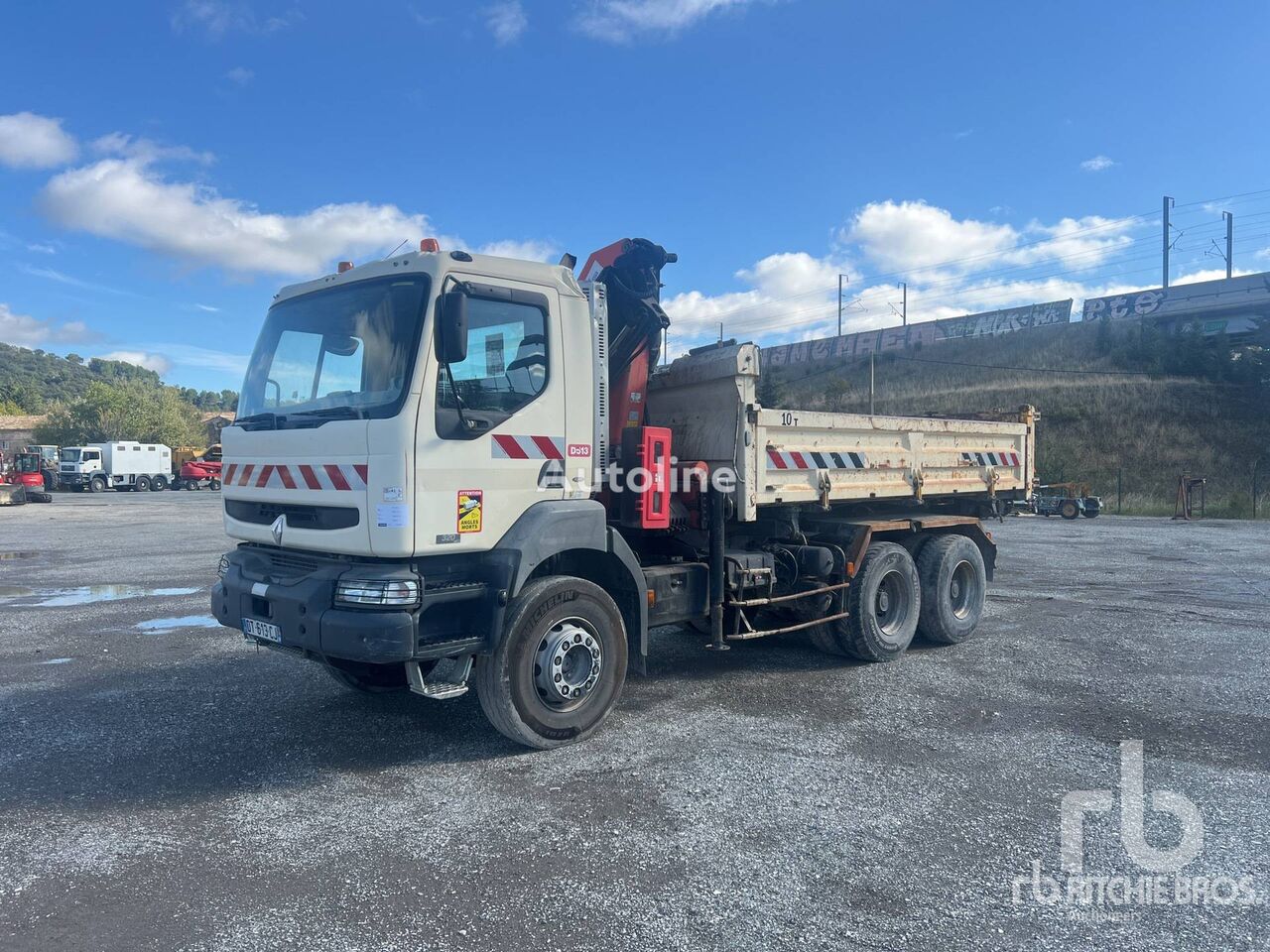 самосвал Renault KERAX 320 DCI 2002 Palfinger PK11502 5650 kg