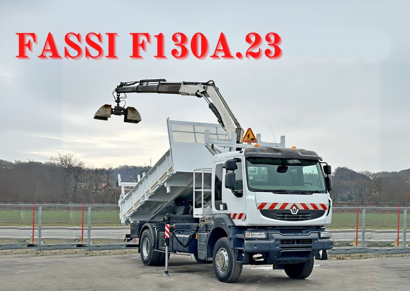 камион кипер Renault KERAX 370* KIPPER 4,70m * FASSI F130A.23 + FUNK