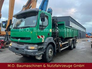 camion-benne Renault Kerax 340 / 6x4 / Hiab Kran 102-1 / Funk /