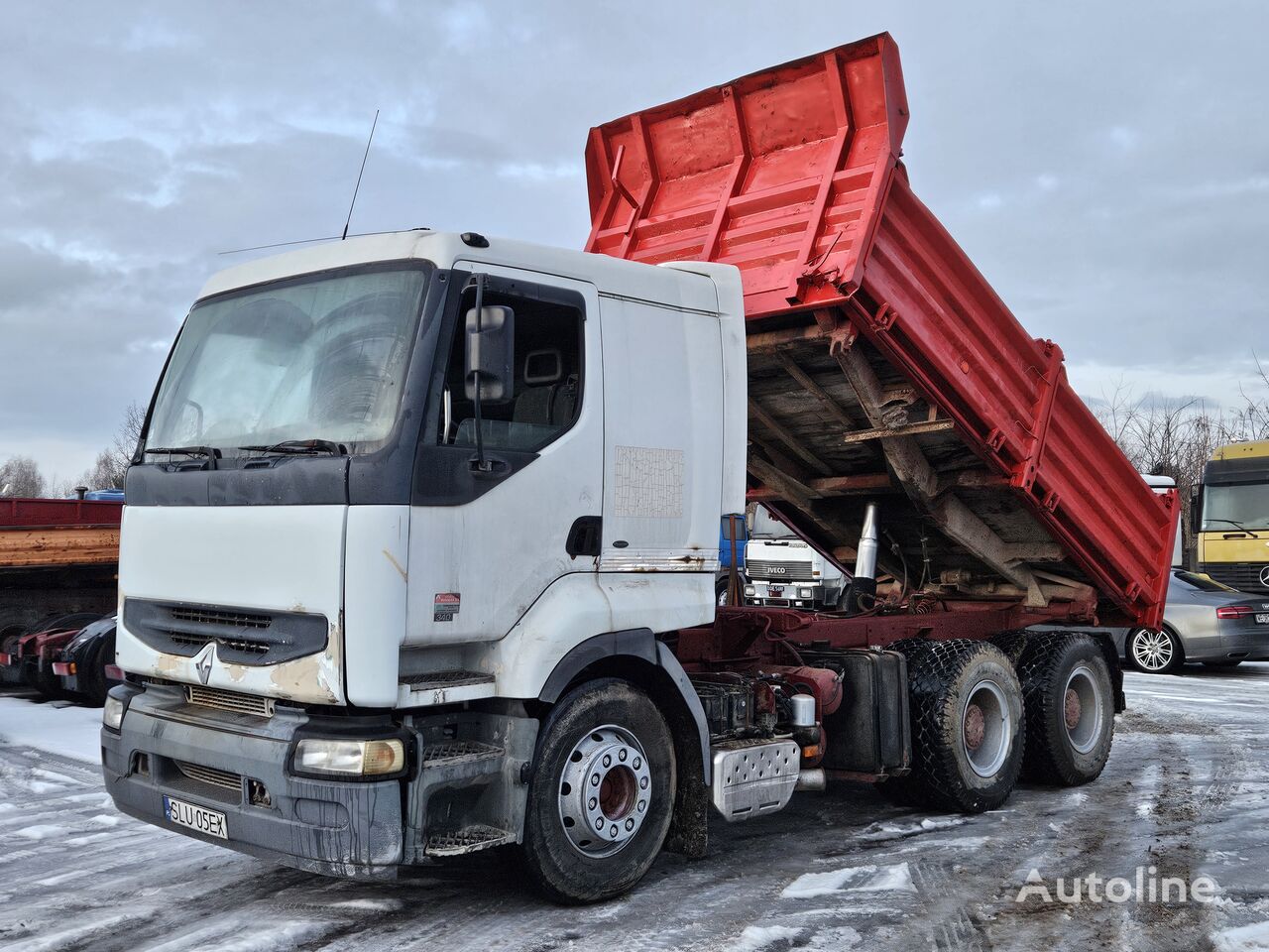 camion-benne Renault Kerax 340 6x4 tipper