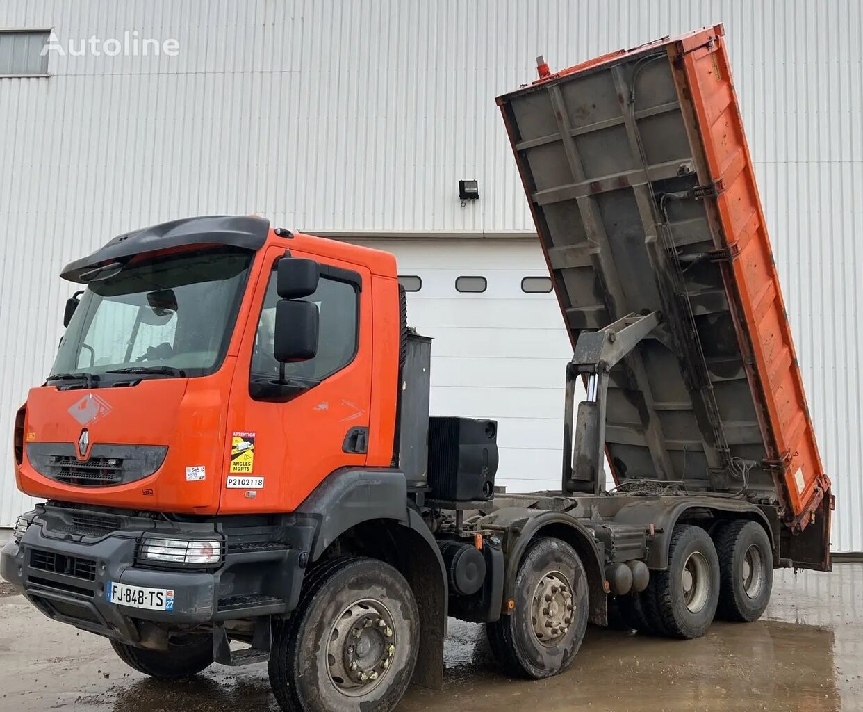 camion-benne Renault Kerax 410DXI