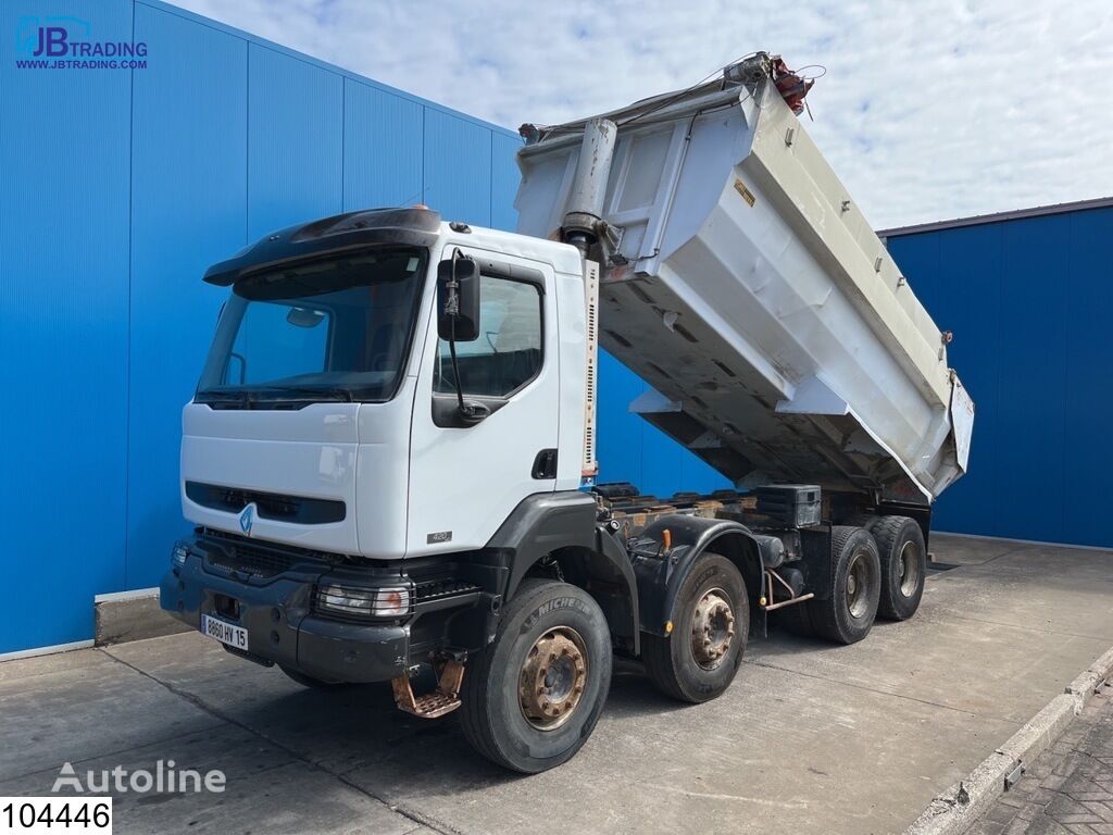 camião basculante Renault Kerax 420 8x4, Manual, Steel Suspension