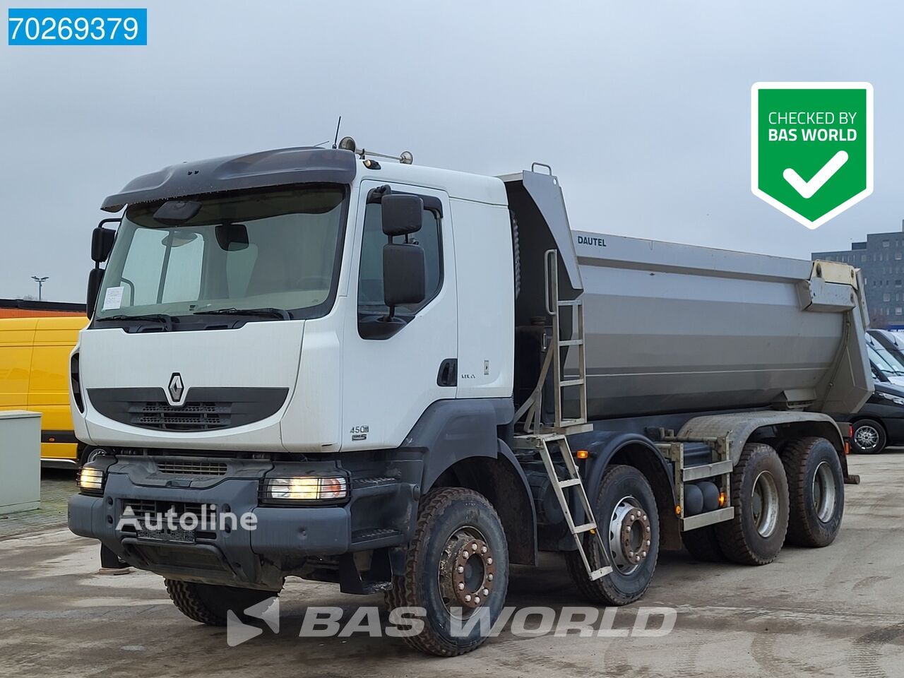 камион самосвал Renault Kerax 450 8X4 Manual Full Steel 23m3 Tipper Big-Axle Euro 5