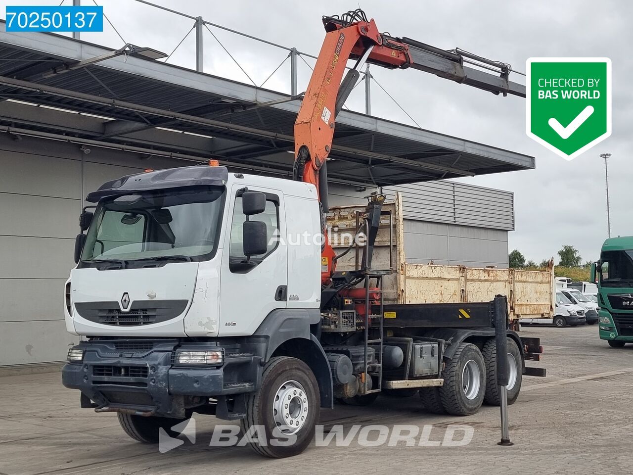 Renault Kerax 460 6X4 Palfinger PK18500 Manual Big-Axle Steelsuspension ダンプトラック