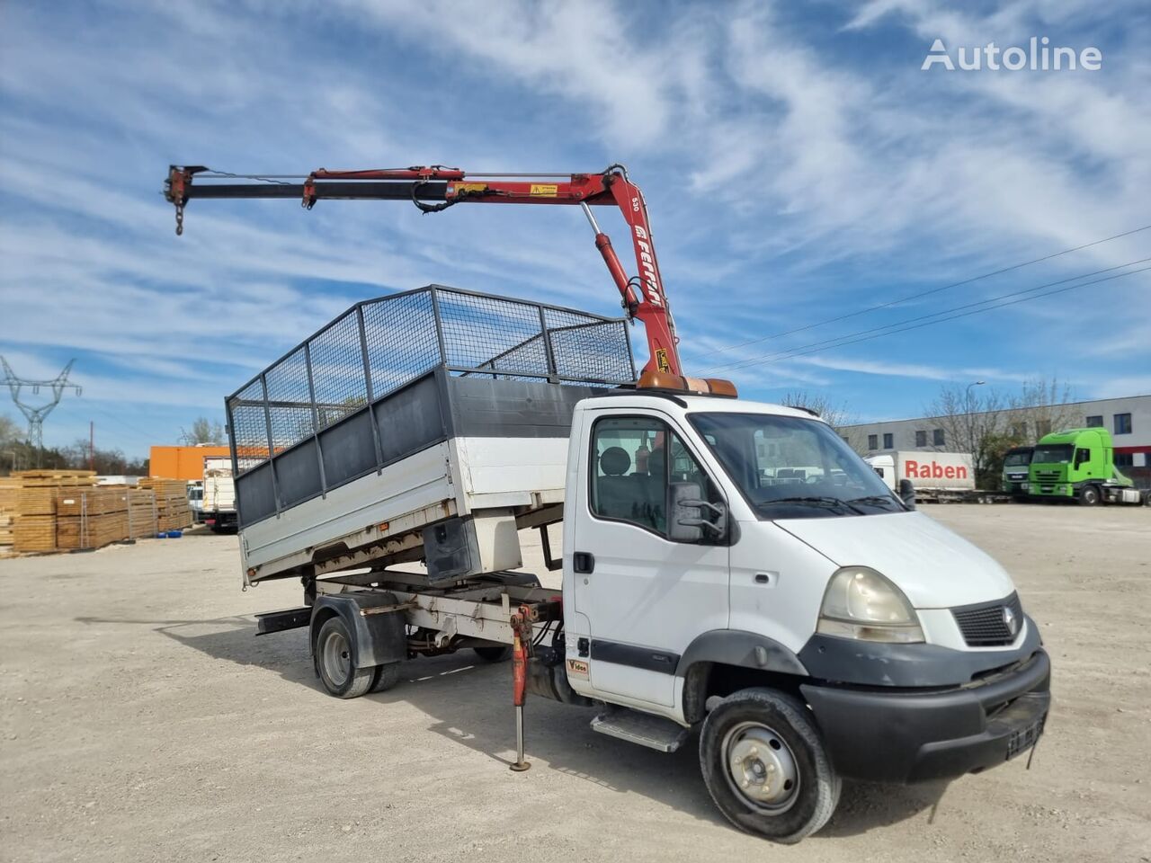 Renault Mascott 160 dxi Ferrari 530 Crane, Tipper  - 6,5t ダンプトラック