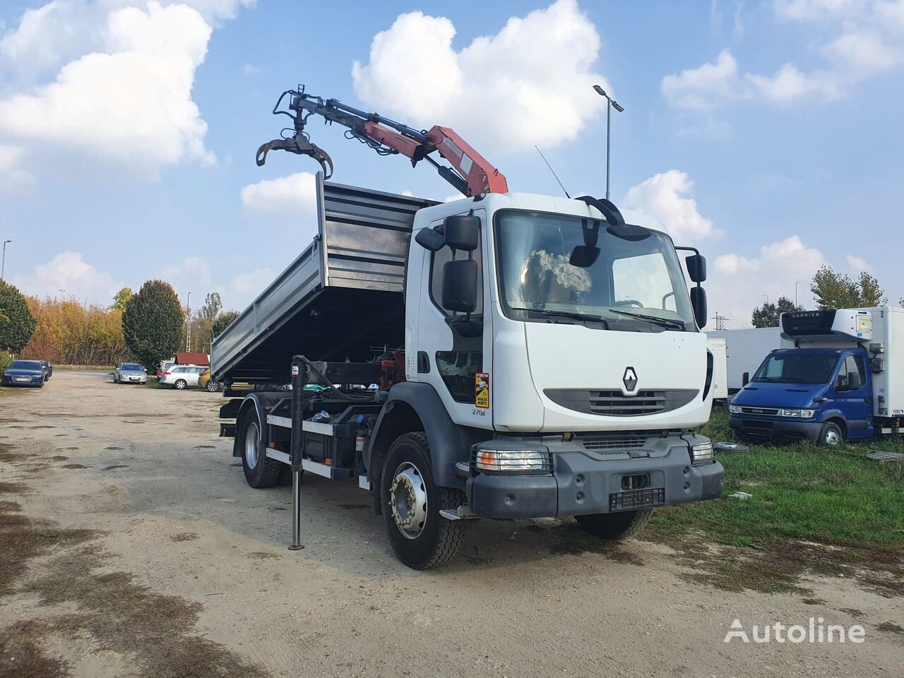 Renault Midlum 270 DCi -Tipper + HMF 635 K2 + remote kipper vrachtwagen