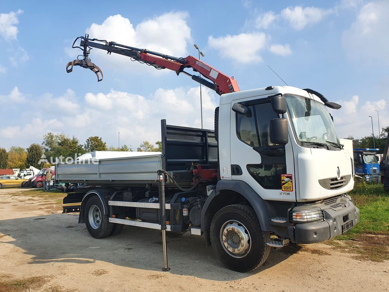 Renault Midlum 270 DCi -Tipper + HMF 635 K2 + remote dump truck