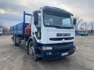 Renault Premium 270.19 - HMF Crane + 3 sided Tipper dump truck