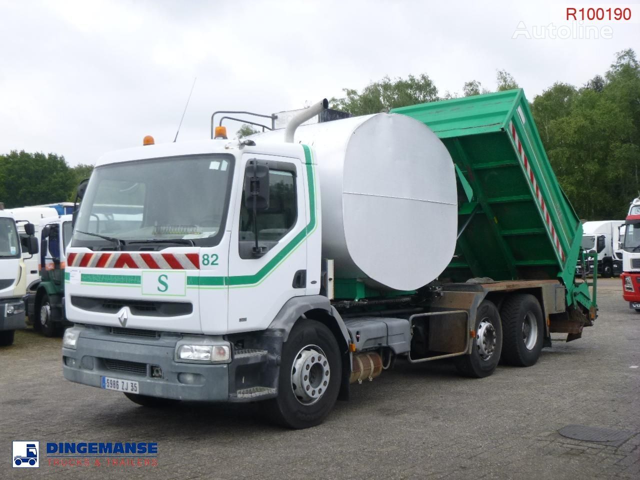 xe ben Renault Premium 340 6x2 Road repair bitumen tank 6 m3 / tipper