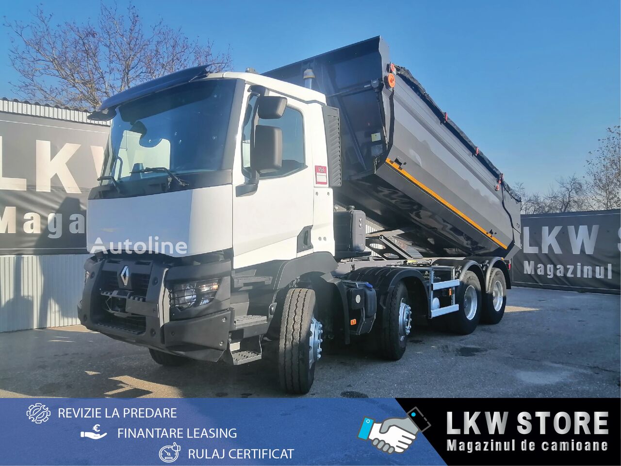 شاحنة قلابة Renault RENAULT C 460 8X4 Bena Basculabila, Retarder, TOP !!!